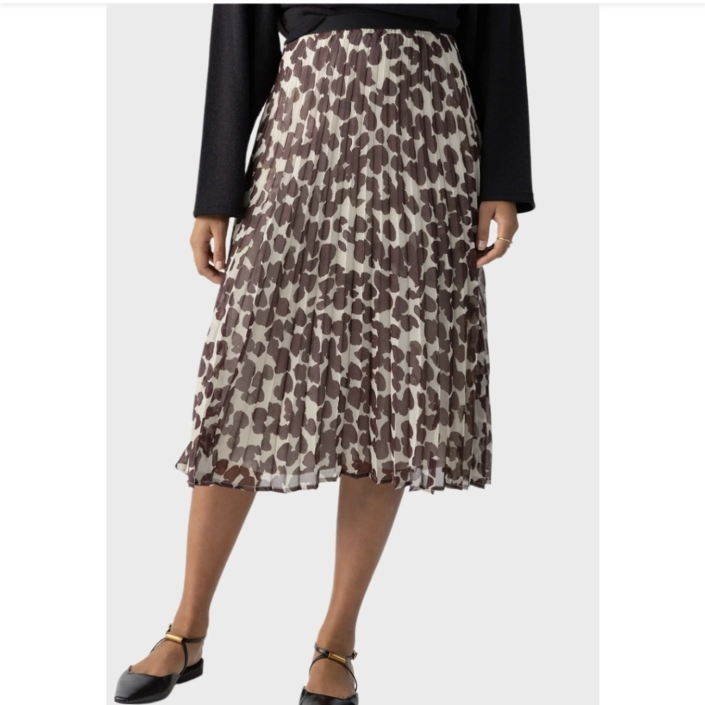 Sanctuary pleated midi skirt
